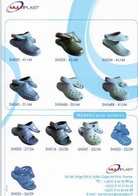 SABOTS plastique EVA