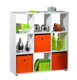 9 cubes de rangements - blanc