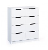 Commode - 8 tiroirs - blanc