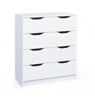 Commode - 8 tiroirs - blanc