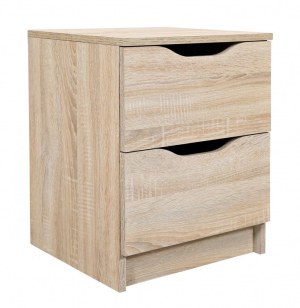 Table de chevet - 2 tiroirs - acacia