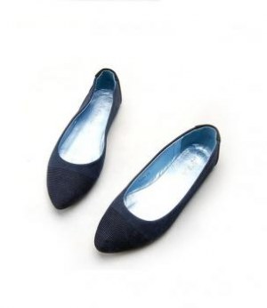 Ballerines à bouts pointus Bleu