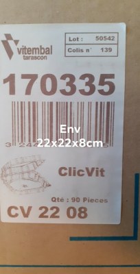 Barquette alimentaire