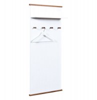 Porte manteau - 4 accroches - blanc