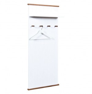 Porte manteau - 4 accroches - blanc