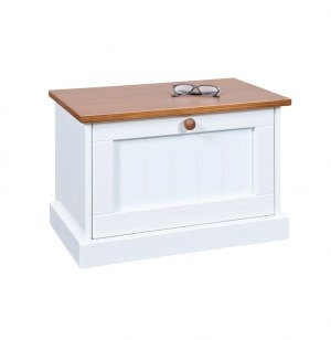 Table de chevet - 1 porte - blanc