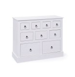 Commode - 9 tiroirs - blanc