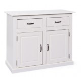 Bahut - 2 tiroirs 2 portes - blanc