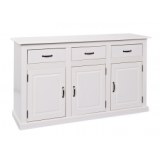 Bahut - 3 portes 3 tiroirs - blanc