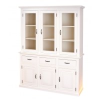 Vaisselier - 3 tiroirs 6 portes - blanc