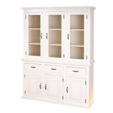 Vaisselier - 3 tiroirs 6 portes - blanc