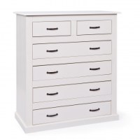 Commode - 6 tiroirs - blanc