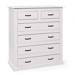 Commode - 6 tiroirs - blanc
