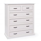 Commode - 6 tiroirs - blanc