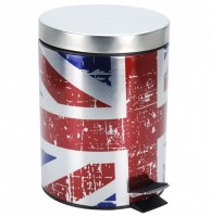 Poubelle à pédale angleterre - 5l - métal