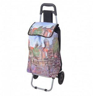 Chariot de course - imprimé ville