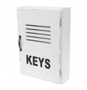 Petite armoire à clés - blanc - rangement