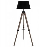 Lampadaire - avec trépied - noir