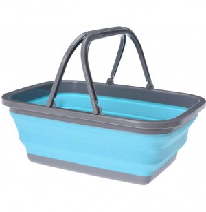 Panier à provision rétractable - bleu