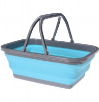 Panier à provision rétractable - bleu