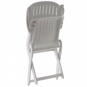 Fauteuil bas multi-positions Tangor en résine haute densité blanc