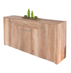 Commode - 1 tiroir 4 portes - acacia