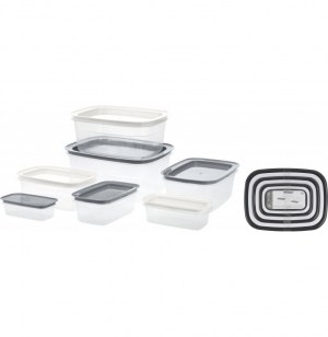 Boîtes de provision - lot de 7 - transparent