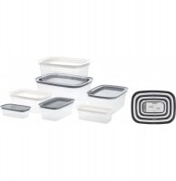 Boîtes de provision - lot de 7 - transparent