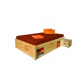 Lit - acacia - 190 x 140 cm