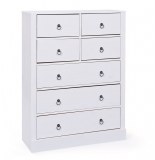 Commode - 7 tiroirs - blanc