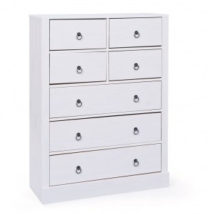 Commode - 7 tiroirs - blanc