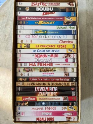 Lots de dvd d'occasion ( cartons de 25 )