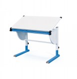 Bureau - métal laqué - bleu