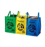Sac de tri - lot de 3 - 30 x 30 x 40 cm