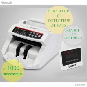 Compteuse de billet pro et detecteur de faux neuf emballe
