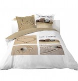 Parure 3 pièces - 240 x 220 cm - imprimé "love"