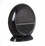 Radiateur électrique effet feu de bois - noir