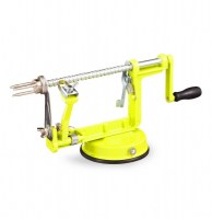 Pèle-pomme manuel - mécanisme épluche et coupe pommes - vert