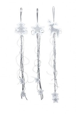 Lot de 3 Feutres à accrocher «Étoile, sapin, élan»