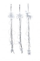 Lot de 3 Feutres à accrocher «Étoile, sapin, élan»