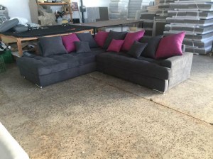 Canapé Loana D'angle avec tous ses coussins