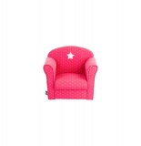 Fauteuil pour enfant rose- etoiles - poufs et fauteuils