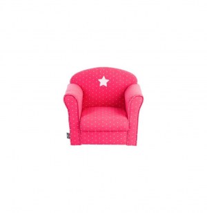Fauteuil pour enfant rose- etoiles - poufs et fauteuils