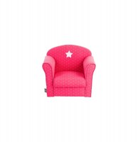 Fauteuil pour enfant rose- etoiles - poufs et fauteuils