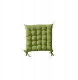 Galette de chaise matelassée - lot de 4 - 40 x 40 cm - vert
