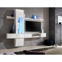 Ensemble tv - blanc mat - 1 porte