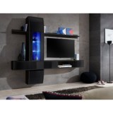 Ensemble tv - noir mat - 1 porte