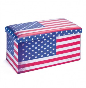 Boîte rectangulaire - imprimé drapeau américain