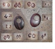 Boucle d'oreilles BOIS tropical