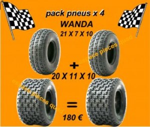 Pneus quad pack x4